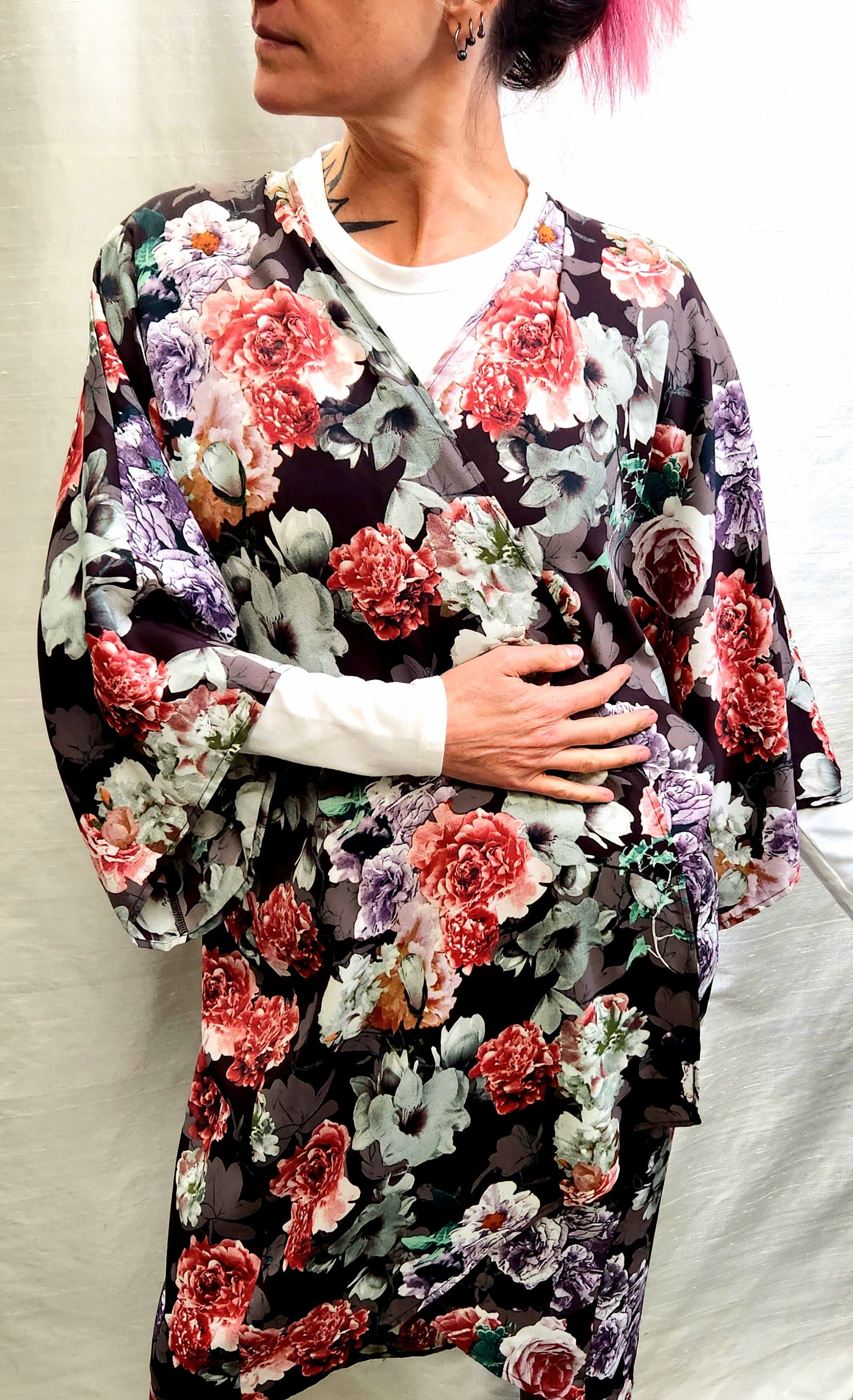 Kimono - Long length (floral)