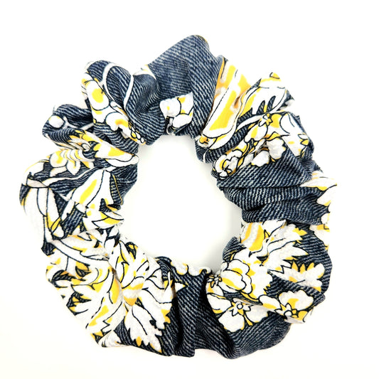 Scrunchies (Floral / faux denim)